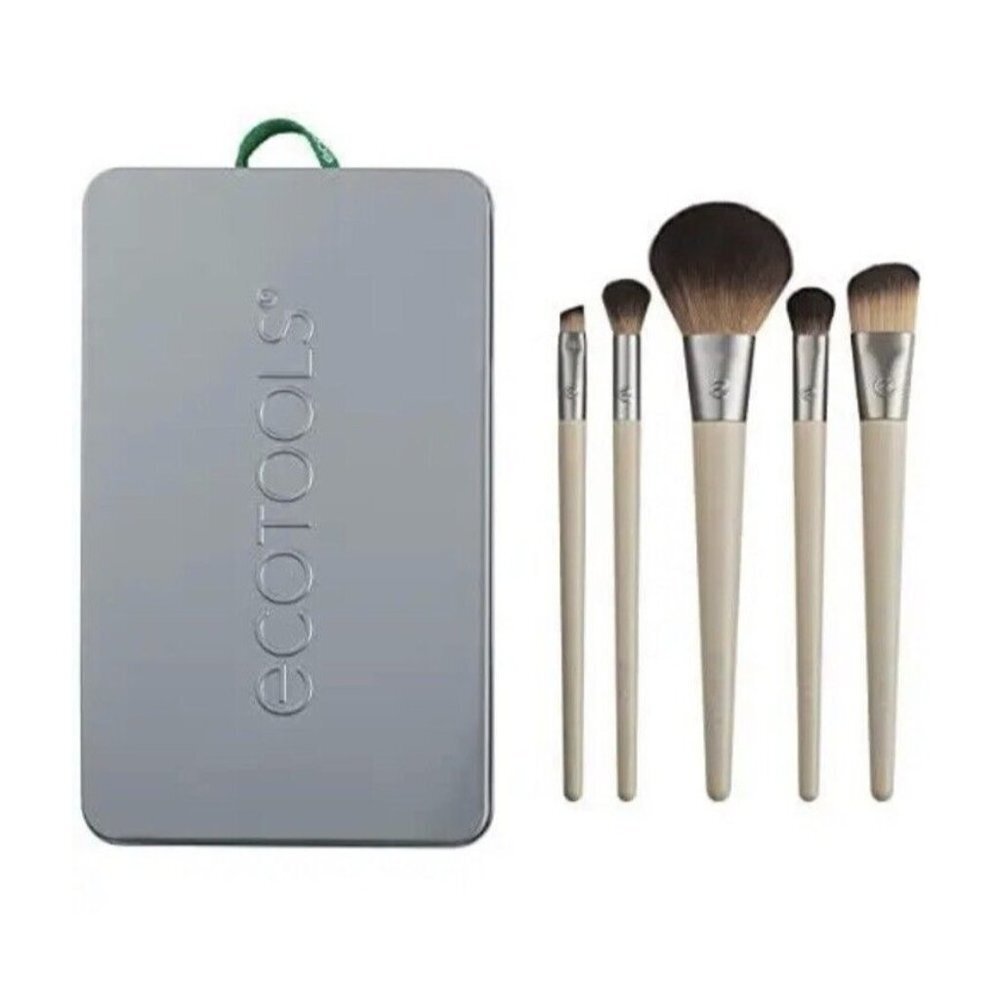 Ecotools Start The Day Beautifully Brush Set 5 Brushes & Storage Tray New in Box
